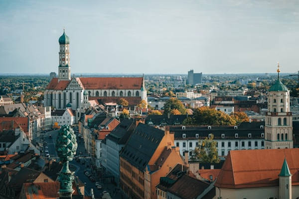 Die Stadt Augsburg von oben