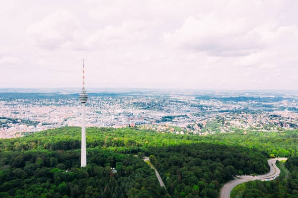 Panorama Aufnahme von Stuttgart